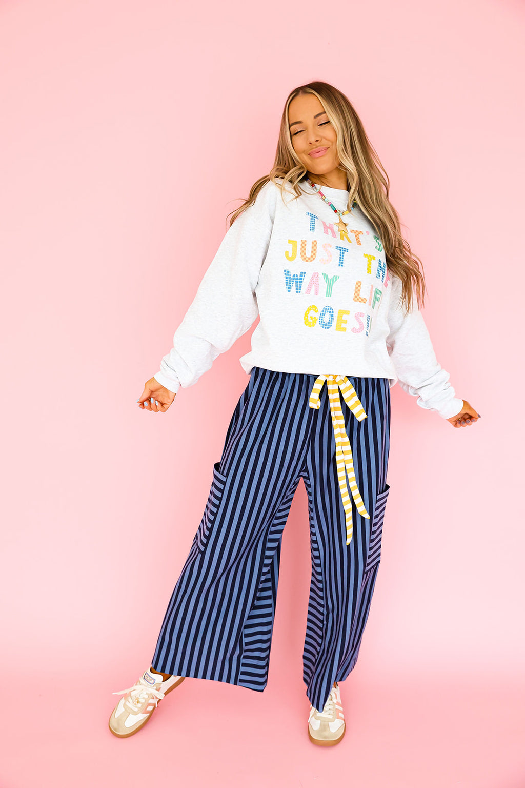 Golden Hour Striped Pants