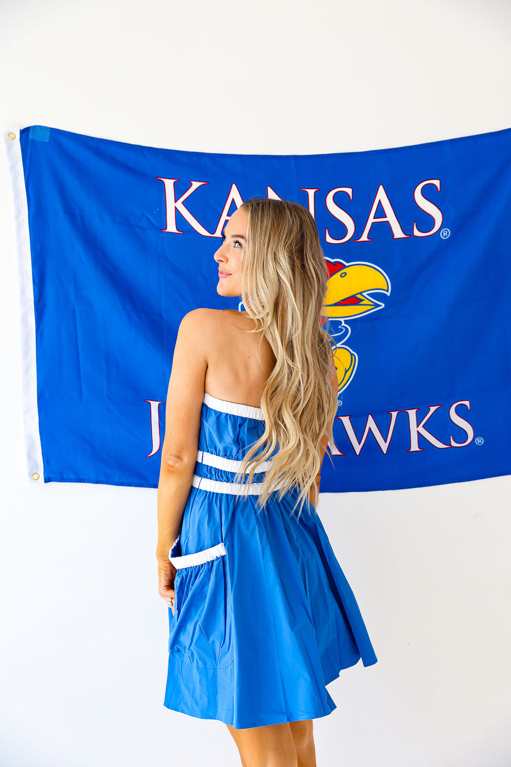 My Gameday Dress-Blue L