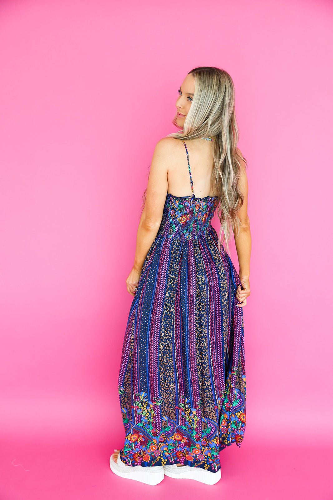 Boho Blues Maxi Dress