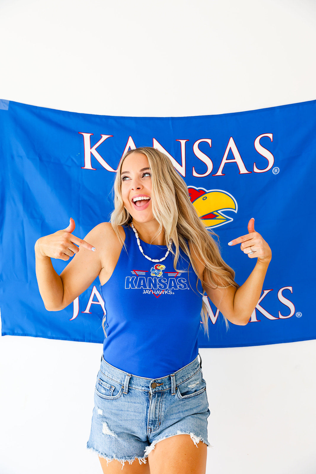 Kansas Jayhawks High Neck Bodysuit