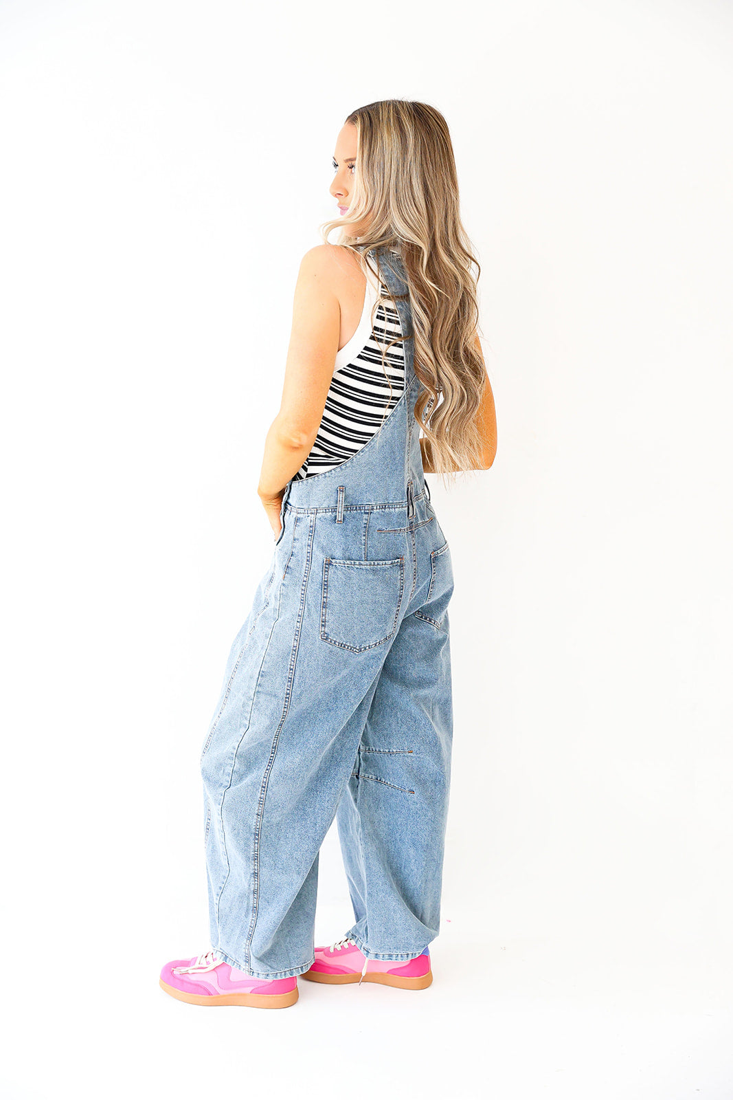 The Weekender Overalls-Med Wash
