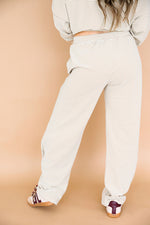 Cozy Weekend Striped Pants- Beige