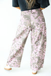 Blush Camo Barrel Pants