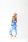 Just A Chiller Strapless Jumpsuit-Periwinkle