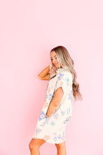 Freshly Picked Watercolor Denim Dress