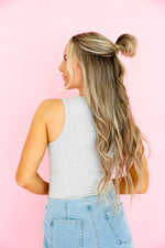 I'm So Basic Bodysuit- Heather Grey