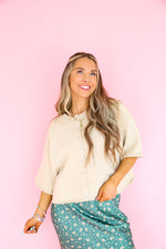 Cloud Nine Cardigan Top – Ecru