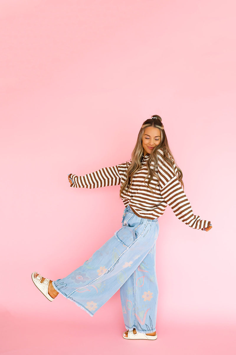 Falling Petals Pants