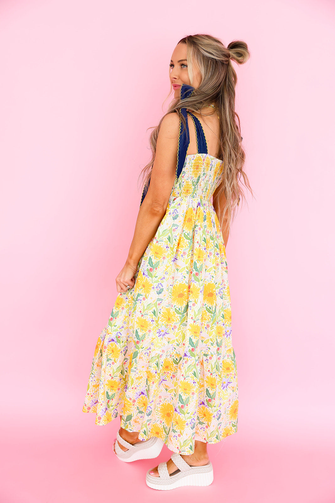Sunshine & Bows Midi Dress