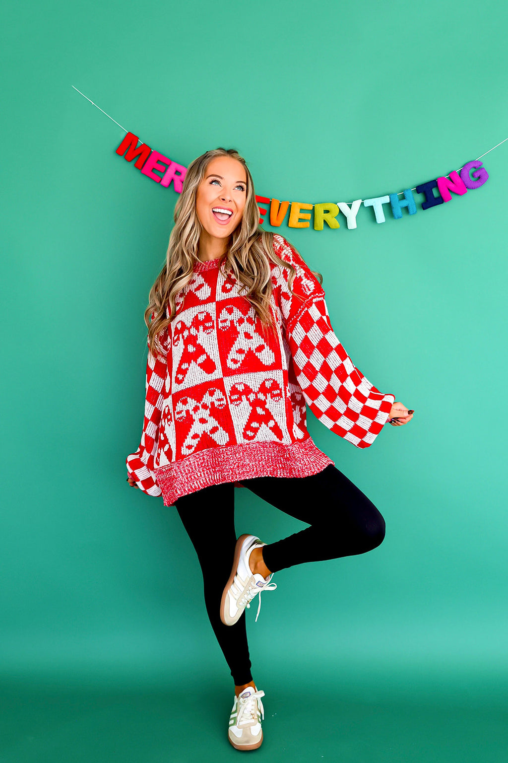 Candy Cane Cutie Sweater