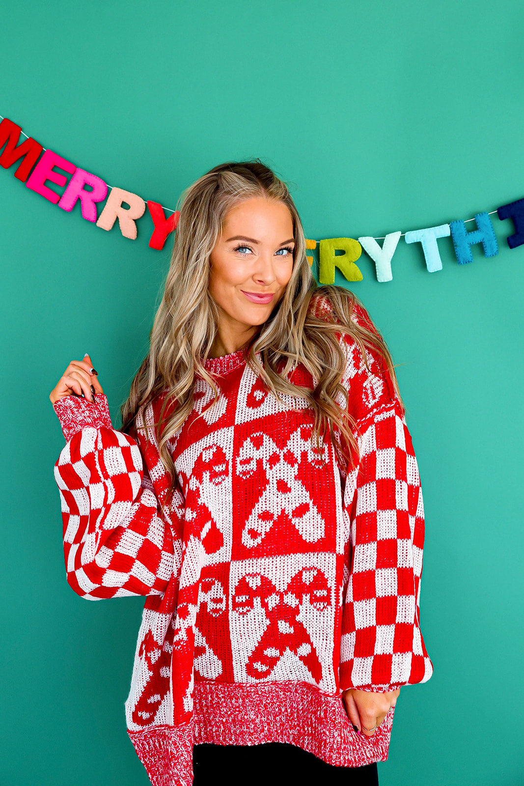 Candy Cane Cutie Sweater