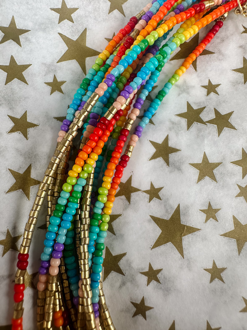 Rainbow Seed Necklace