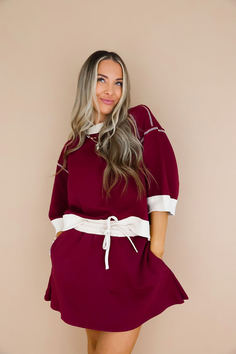 The Chill Mode Set – Burgundy