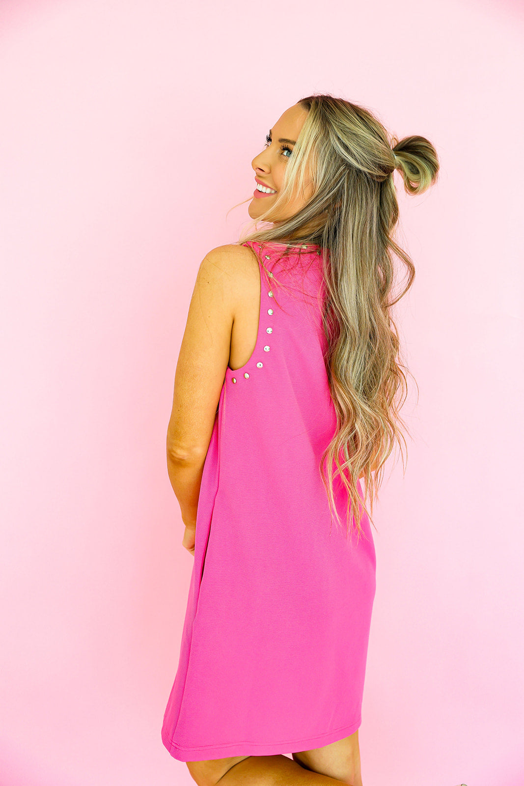 Studded Intentions Dress – Pink