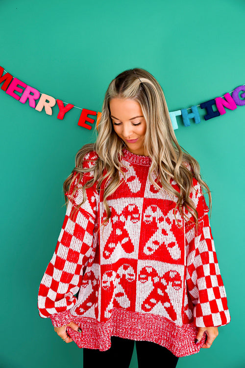 Candy Cane Cutie Sweater