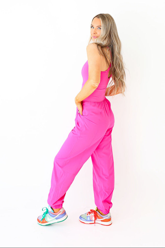 The Go-Getter Jumpsuit-Pink