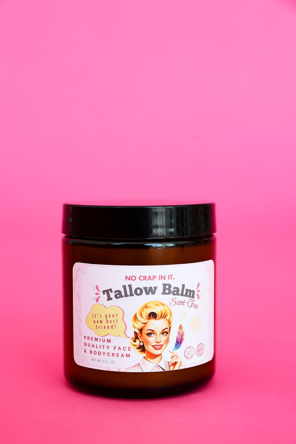 No Crap In It Tallow All Purpose Balm: Scent Free
