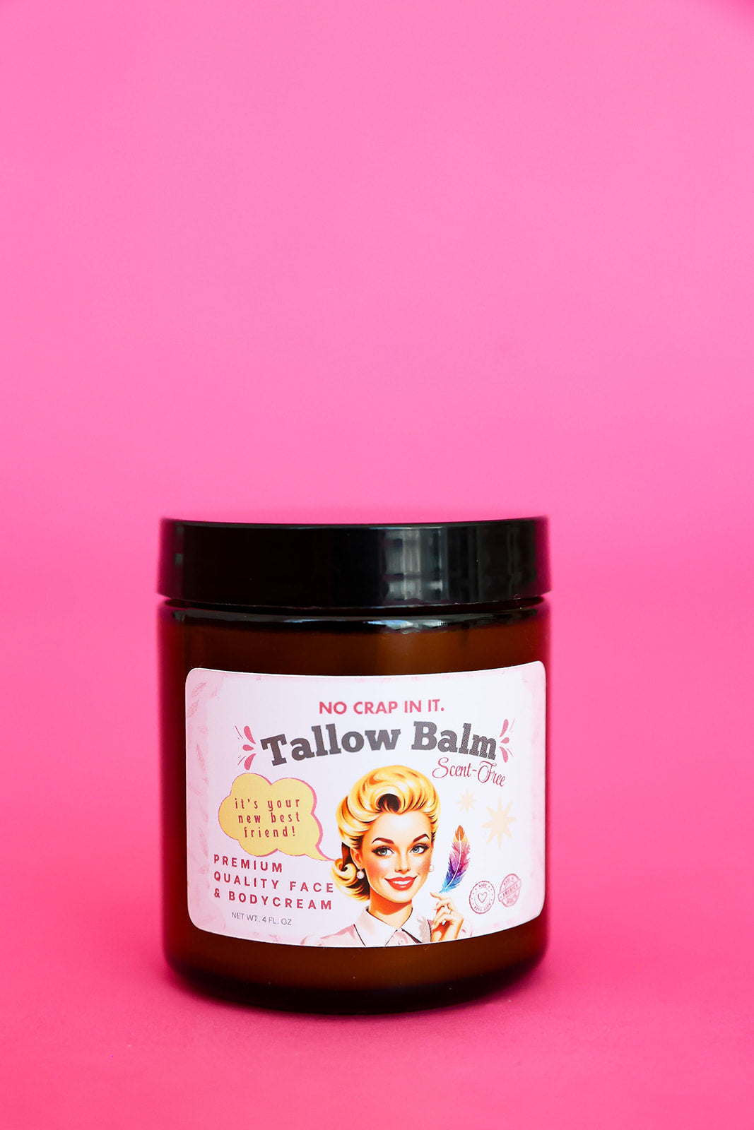 No Crap In It Tallow All Purpose Balm: Scent Free