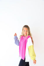 Element Of Surprise Color Block Pullover