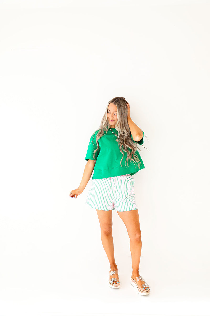 Good As Green Crewneck Top