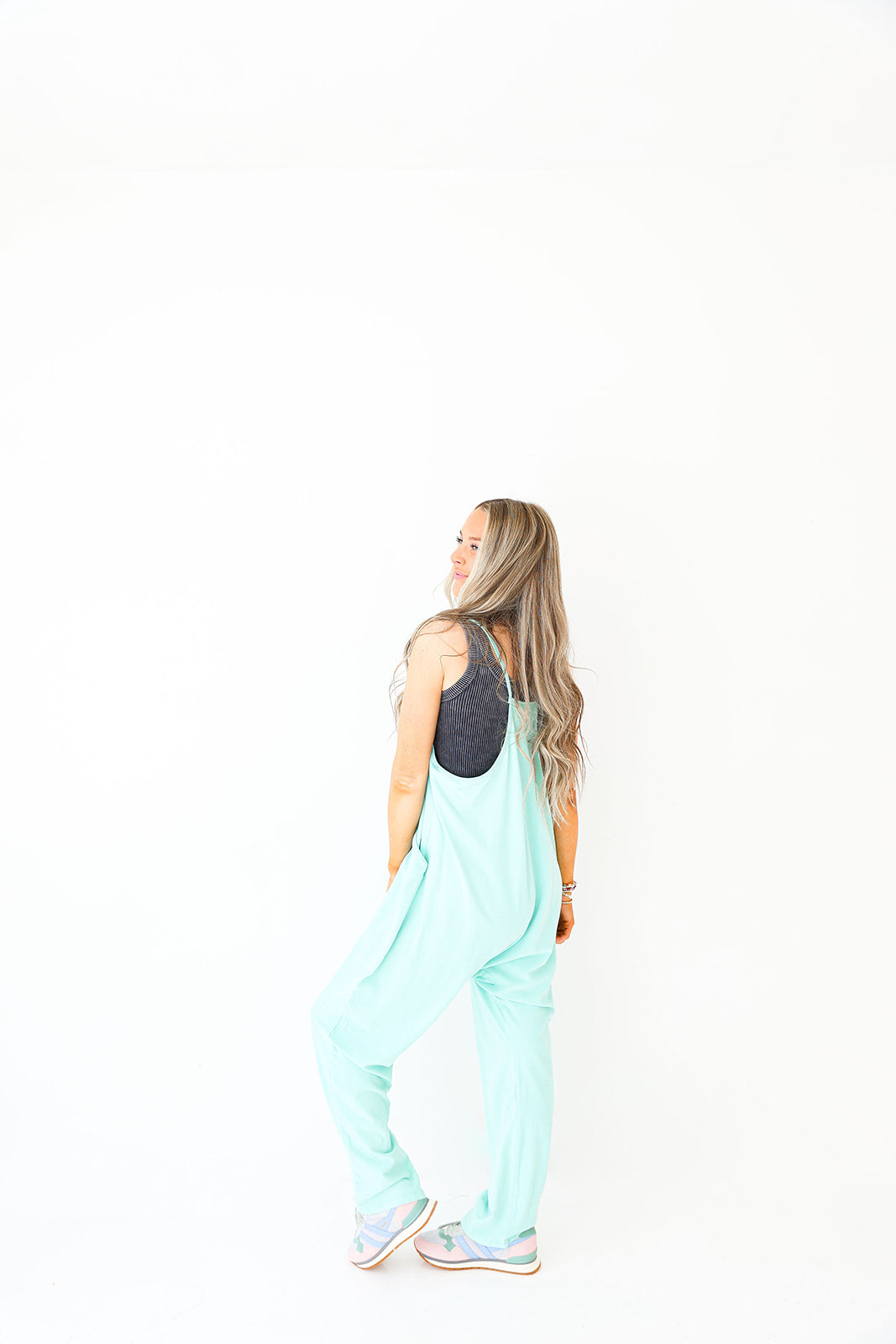 Life On The Go Jumpsuit-Turquoise