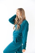 Scuba Luxe Crewneck- Dark Green