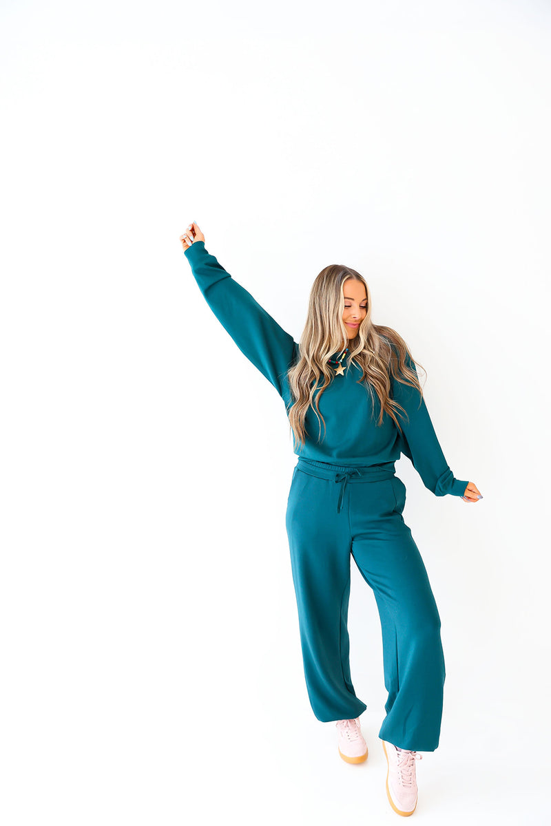 Scuba Luxe Joggers- Dark Green