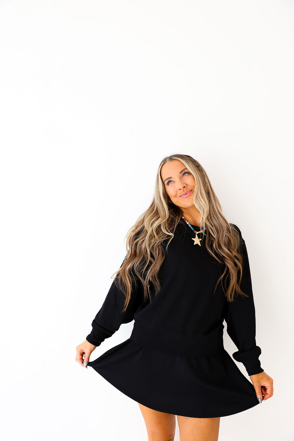 Scuba Luxe Crewneck – Black