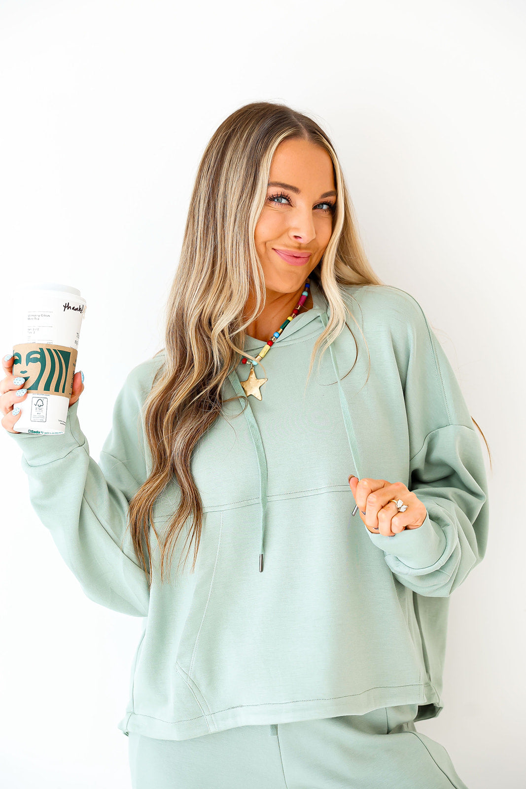 Scuba Luxe Sweatshirt – Sage Green