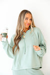 Scuba Luxe Sweatshirt – Sage Green