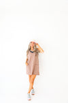 Step It Up Athletic Dress-Mocha