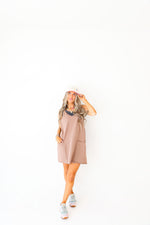Step It Up Athletic Dress-Mocha