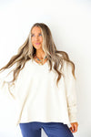 Everyday V-Neck Pullover – Ivory