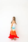 Taste the Rainbow Ruffle Maxi Dress