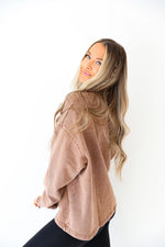 Everyday V-Neck Pullover- Chestnut