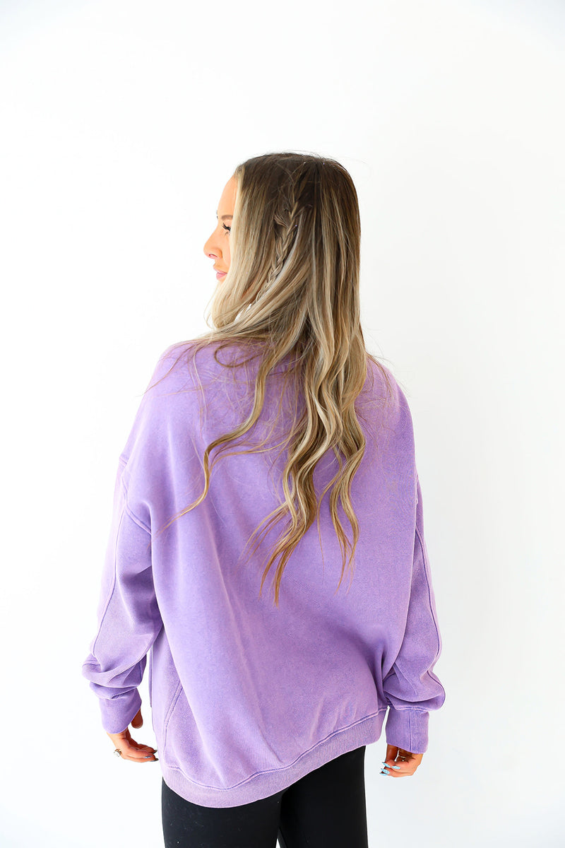 Everyday Crewneck -Purple