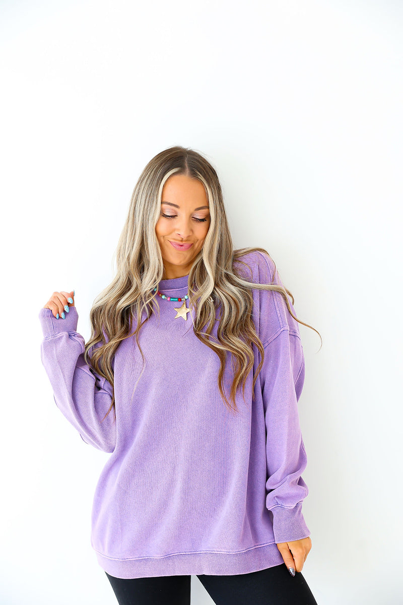 Everyday Crewneck -Purple