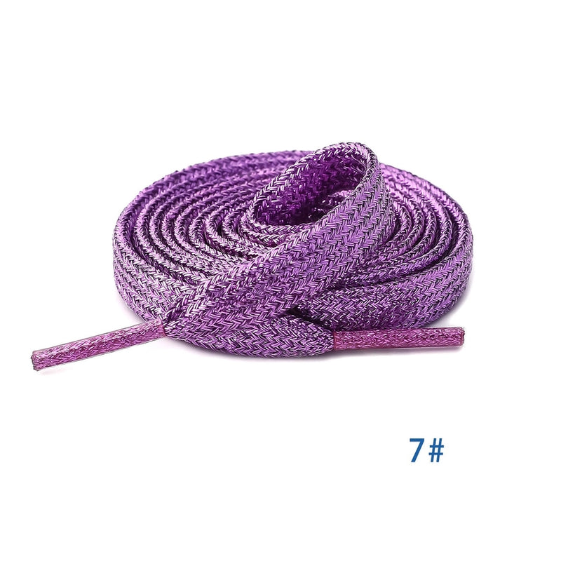 Glitter Iridescent Shoelaces-Purple