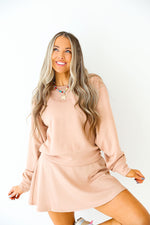 Scuba Luxe Crewneck- Taupe