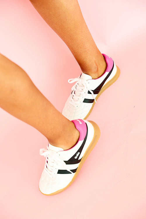 GOLA Stadium Sneakers-White/Black Pink