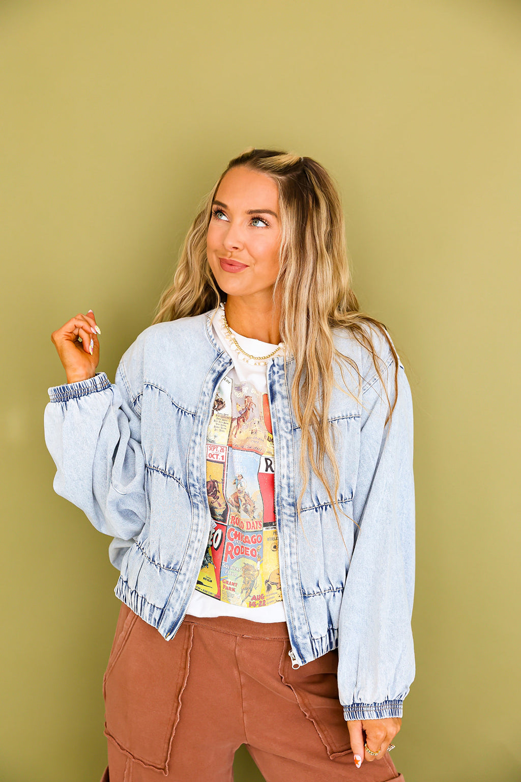 Blue Skies Bomber Jacket