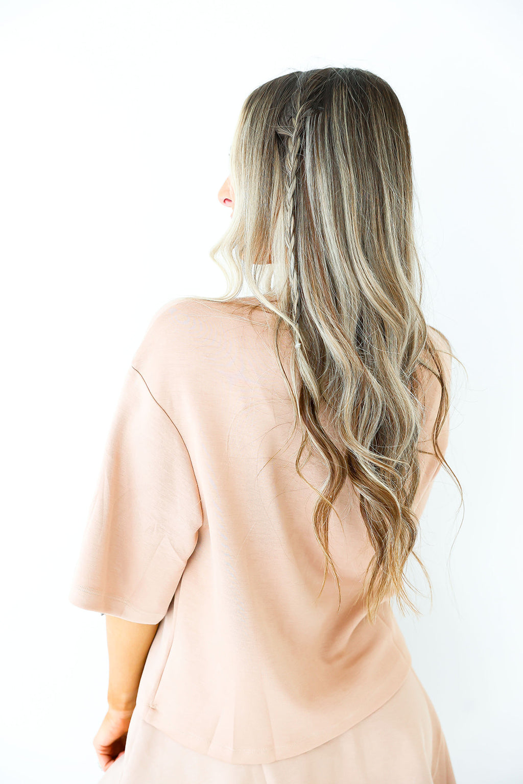 Scuba Luxe Boxy Top- Taupe