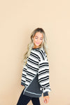 Stripe A Pose Pullover-Black/White (PREORDER SHIPS SEPT 6-10)