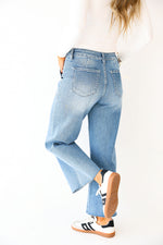 High Rise Crop Carpenter Wide Leg Jean