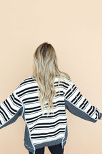 Stripe A Pose Pullover-Black/White (PREORDER SHIPS SEPT 6-10)