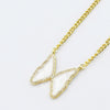Pearl Butterfly Pendant Necklace on Gold Chain