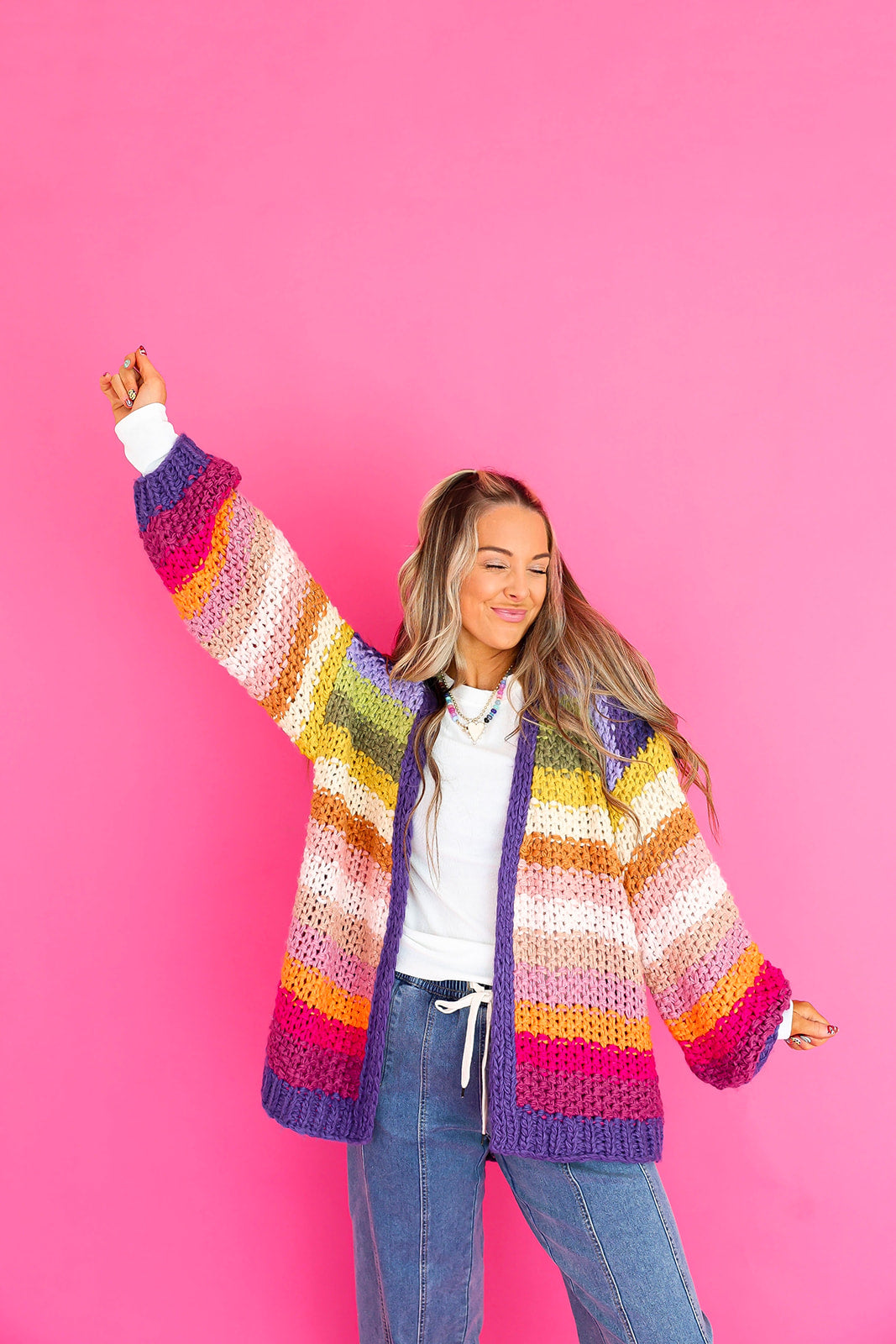 Color Outside the Lines Cardigan- RESTOCK