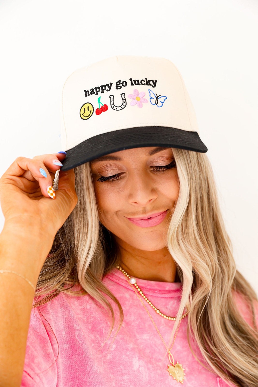 Happy Go Lucky Trucker Hat
