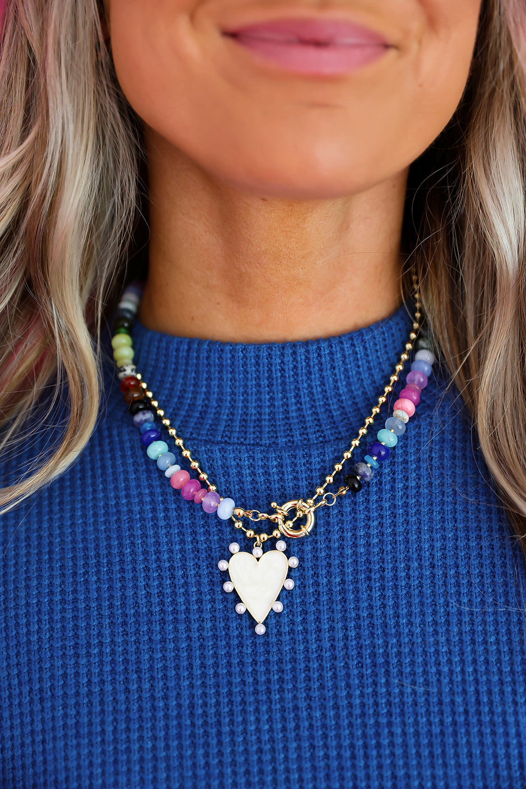 Shades of Fun Gemstone Necklace- RESTOCK