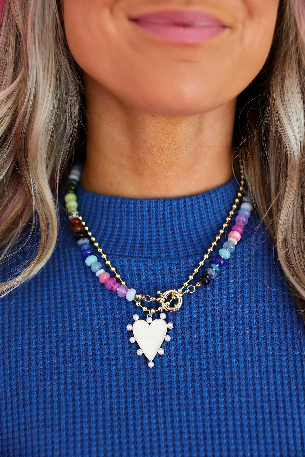 Shades of Fun Gemstone Necklace- RESTOCK